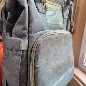 Gray Diaper Bag Backpack